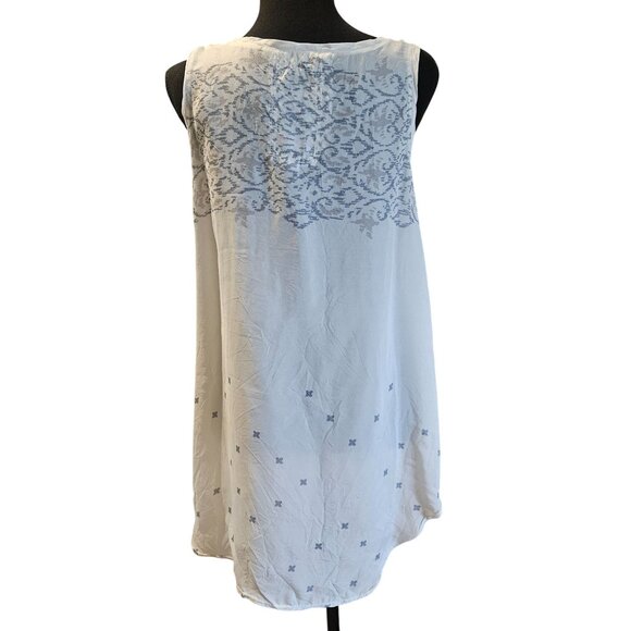 Johnny Was Women’s Ivory S Artisanal Core Cottage Boho Chic Rayon Summer Top - Picture 6 of 14